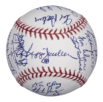 1977-78 New York Yankees World Series Champion Team Signed Baseball With 26 Signatures Including Jackson & Lyle (PSA/DNA)